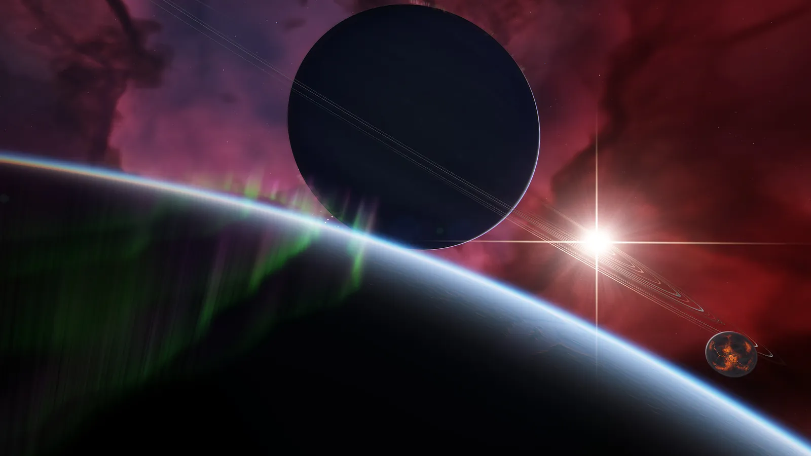 《太空引擎》宇宙天体画面
